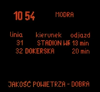 Kontrasowe kolory są bardziej czytelne podczas złych warunków pogodowych.