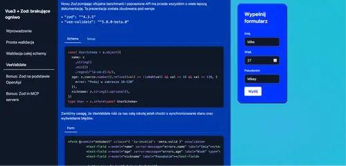 Vue3 + Zod workshop screenshot